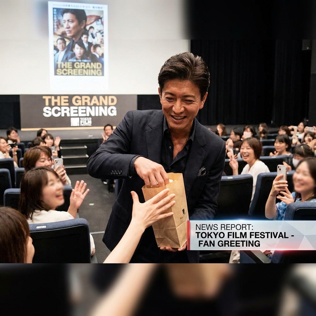 木村拓哉 映画『教場』舞台挨拶でポップコーン配布のサプライズ