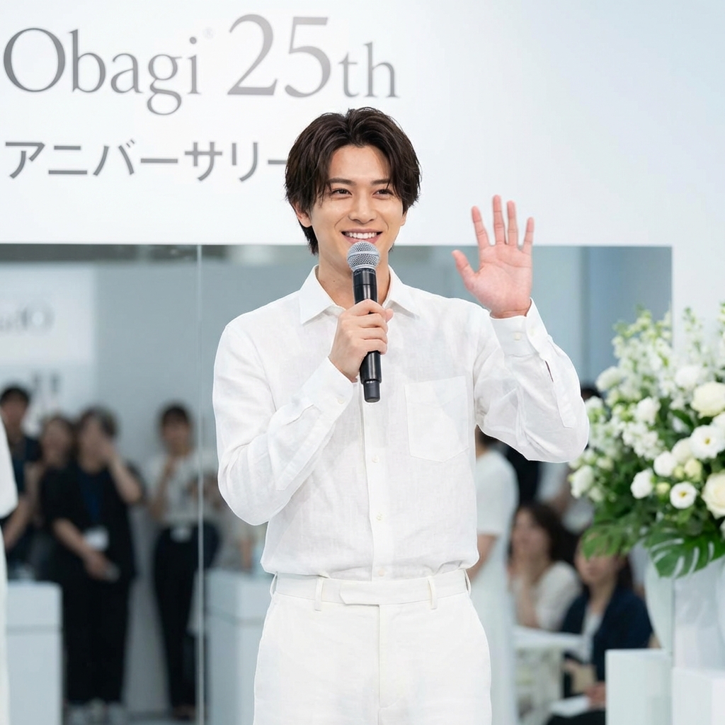 オバジ25周年イベントに登壇した山田涼介